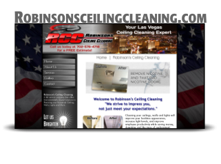 Website Design and Hosting for Robinsons Ceiling Cleaning