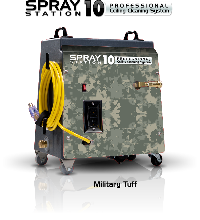 Ceiling Cleaning Equipment and Machines - SCS Spray Station 10 Military Tuff Model 100114